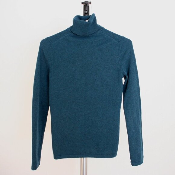 Lord & Taylor Sweaters - Lord & Taylor 100% Cashmere Green/Blue Turtleneck Sweater Sz XS *No Size Label*‎